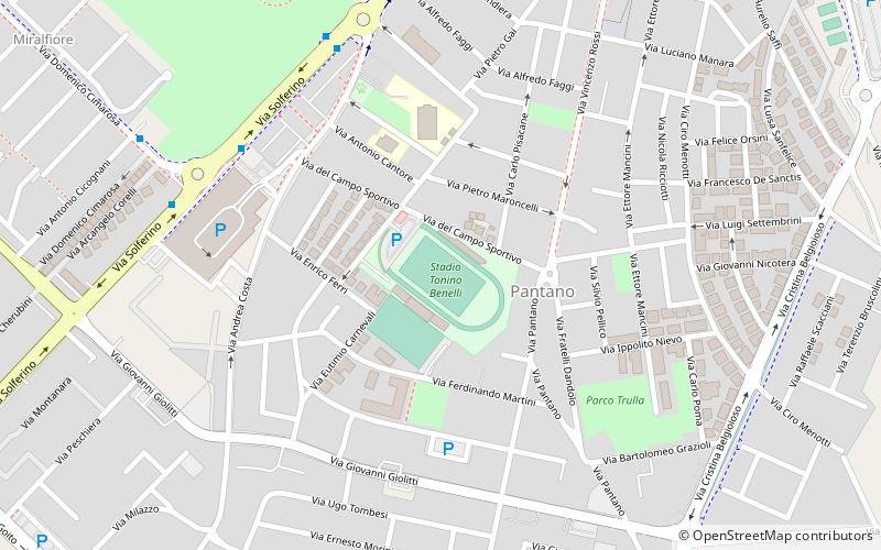 Stadio Tonino Benelli location map