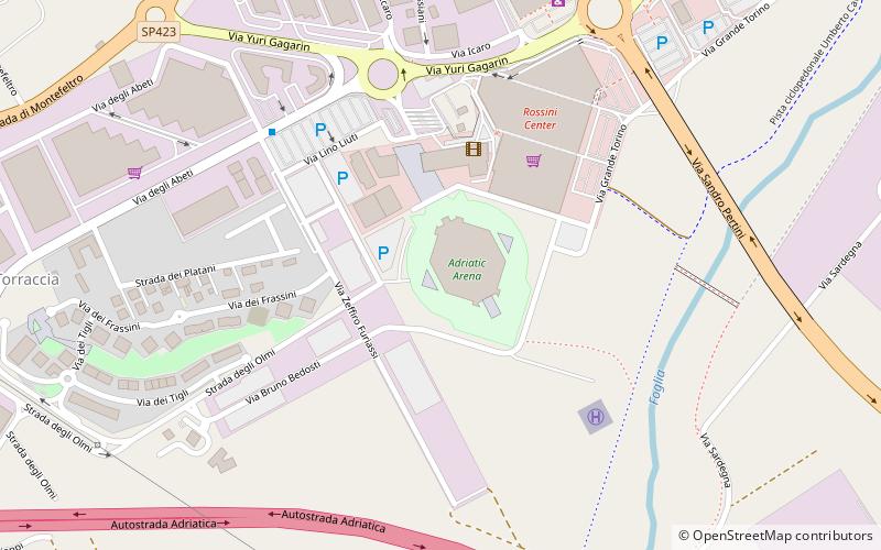 Adriatic Arena location map