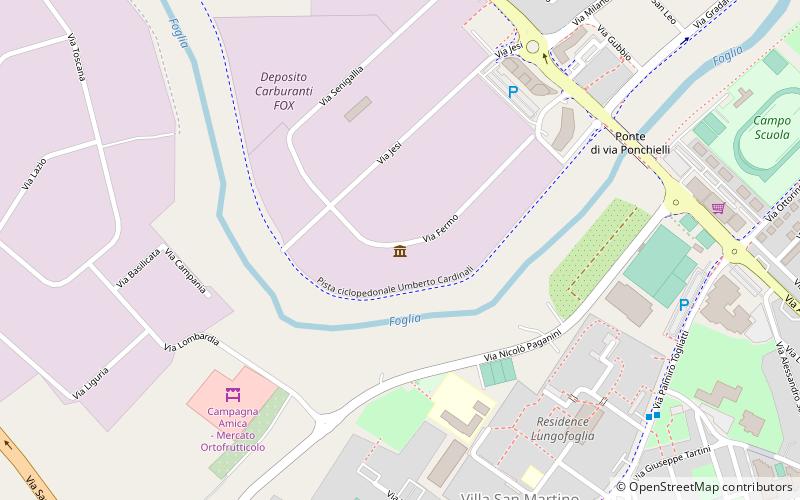 Morbidelli Museum location map