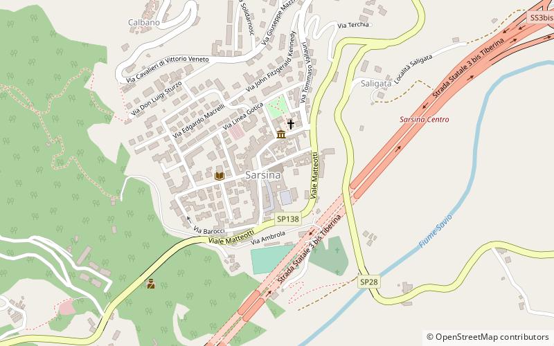 Sarsina Cathedral location map