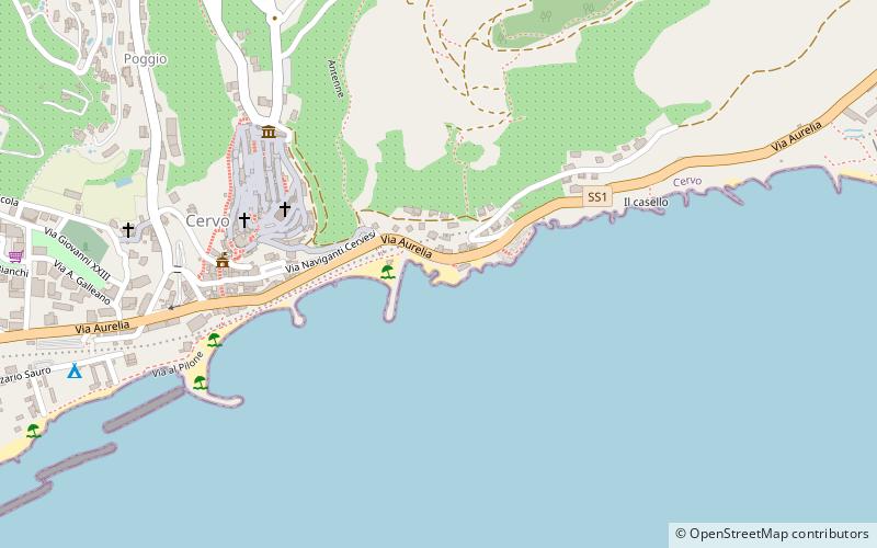 Free beach location map