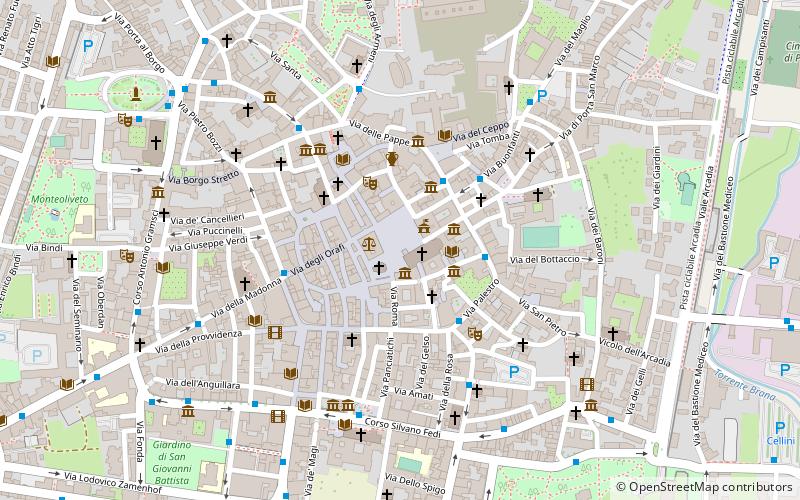 Palazzo Puccini location map