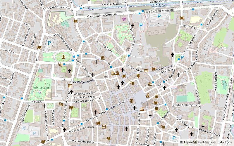 palazzo rossi pistoia location map