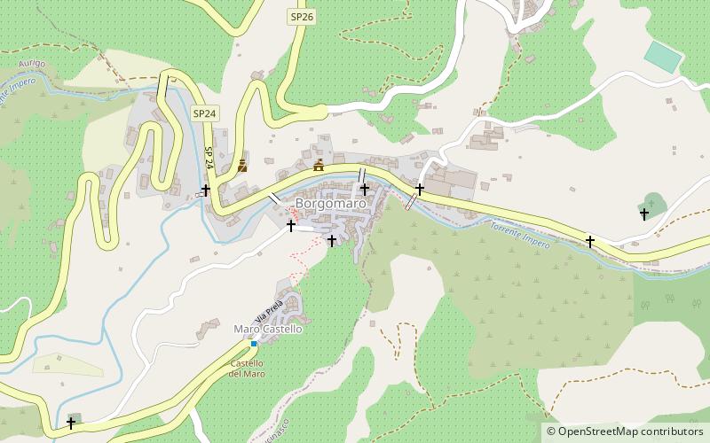 Borgomaro location map