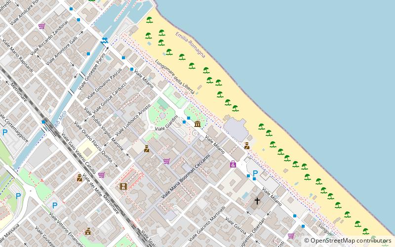 villa mussolini riccione location map