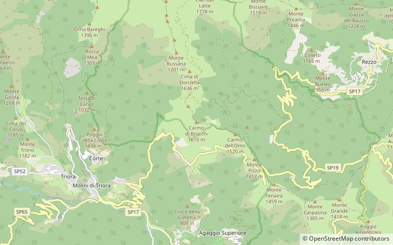 carmo di brocchi regional natural park of the ligurian alps location map