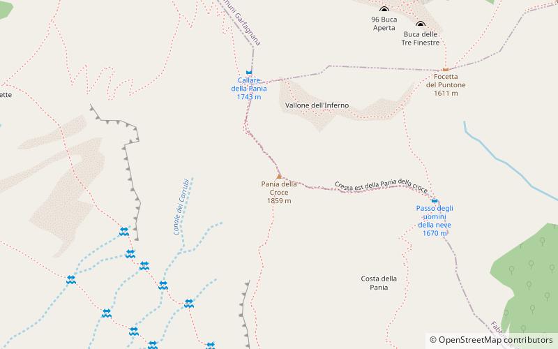 Pania della Croce location map