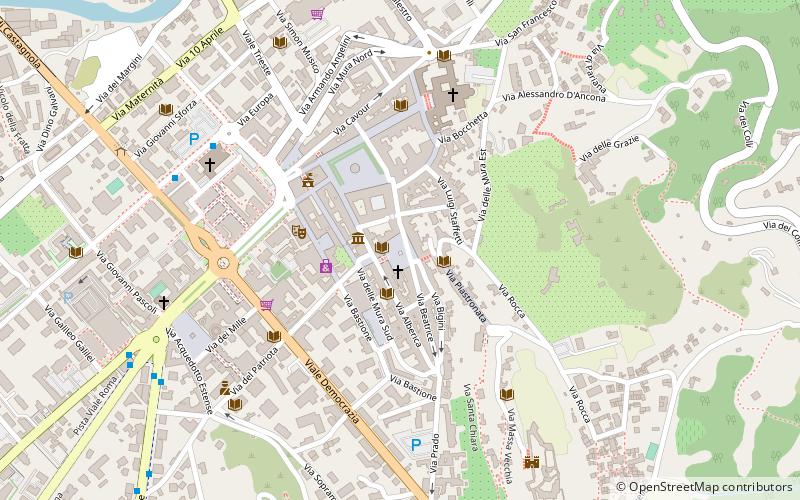 Piazza Mercurio location map