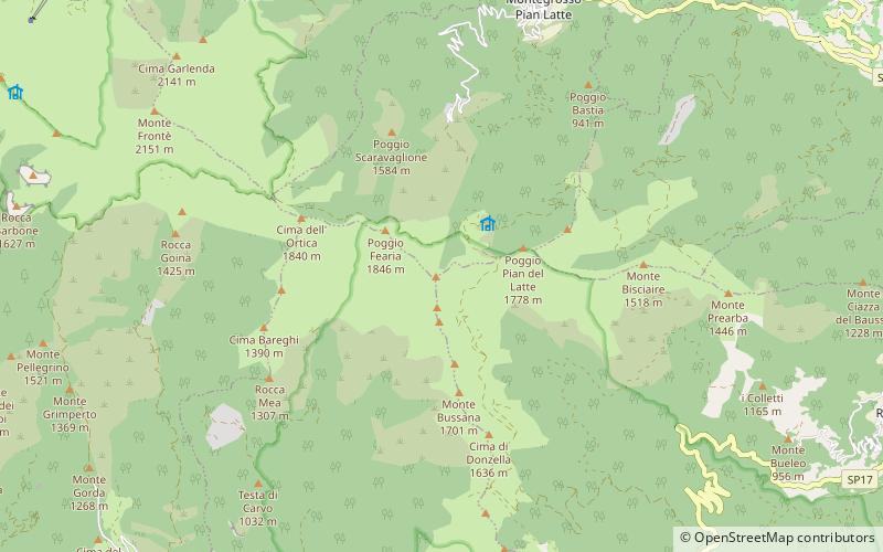 Cima Garlenda location map