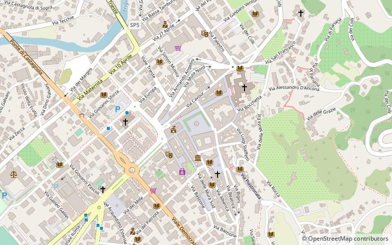 Piazza Aranci location map