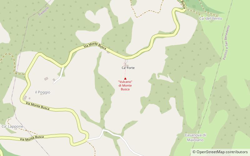 Vulcano di Monte Busca location map