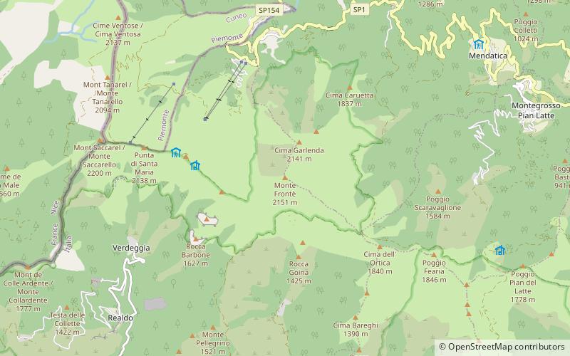 Monte Frontè location map