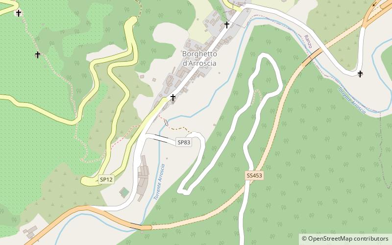 Borghetto d’Arroscia location map
