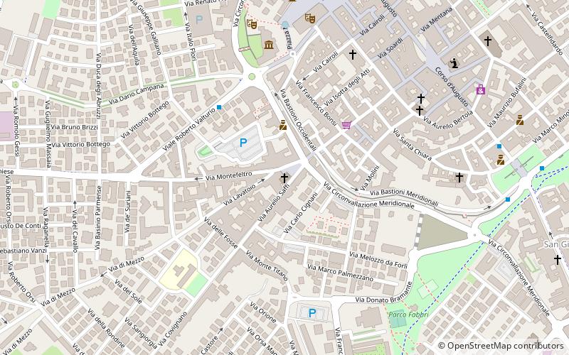 San Gaudenzo location map