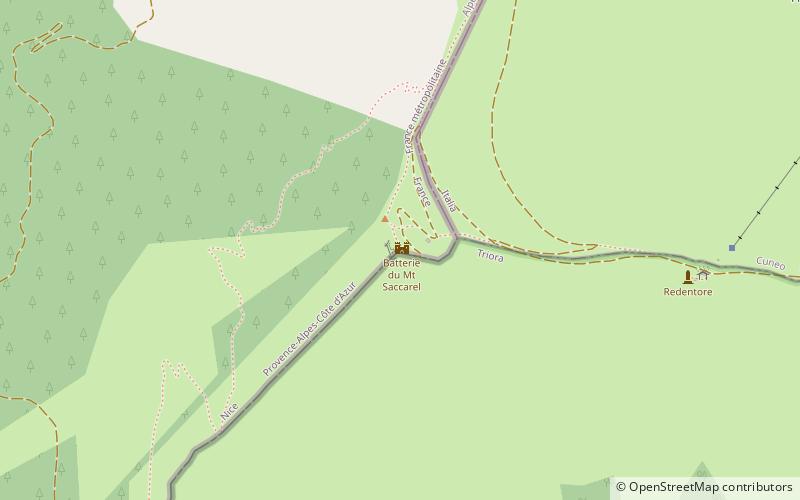 Monte Saccarello location map