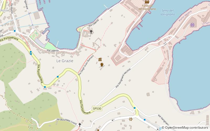 Varignano Roman Villa location map