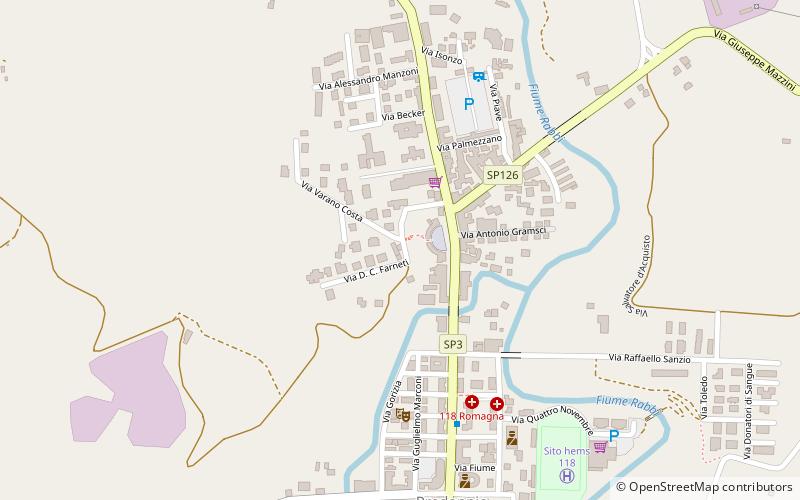 Predappio location map