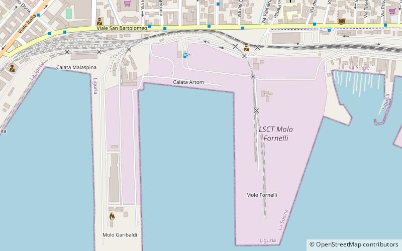Port of La Spezia location map
