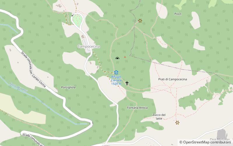 Rifugio Carrara location map