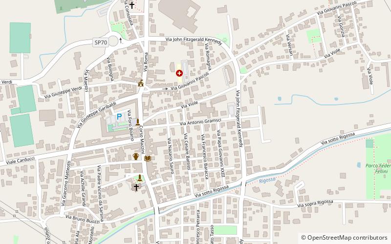 Gambettola location map