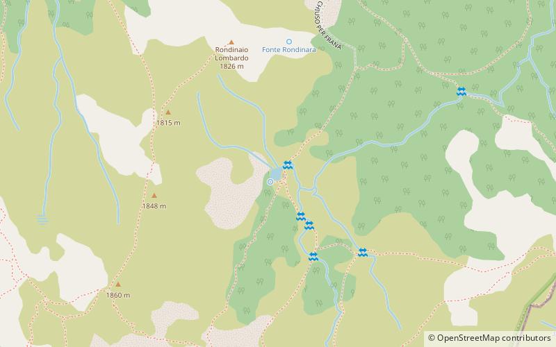 Turchino Lake location map