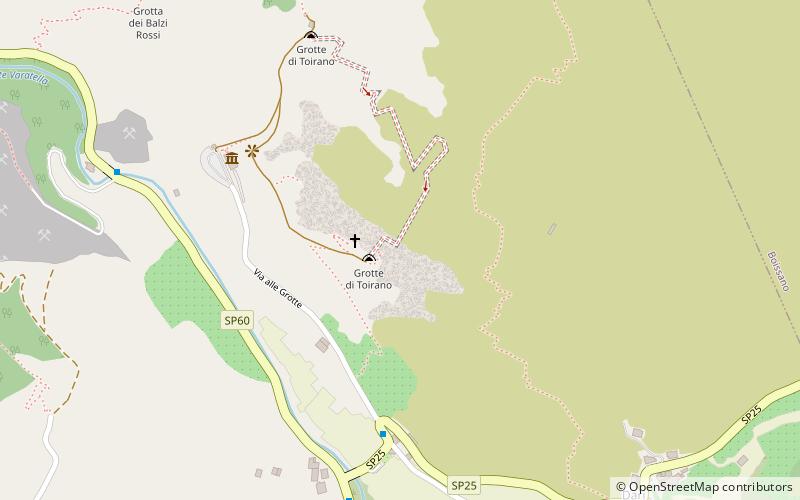 red rock toirano location map