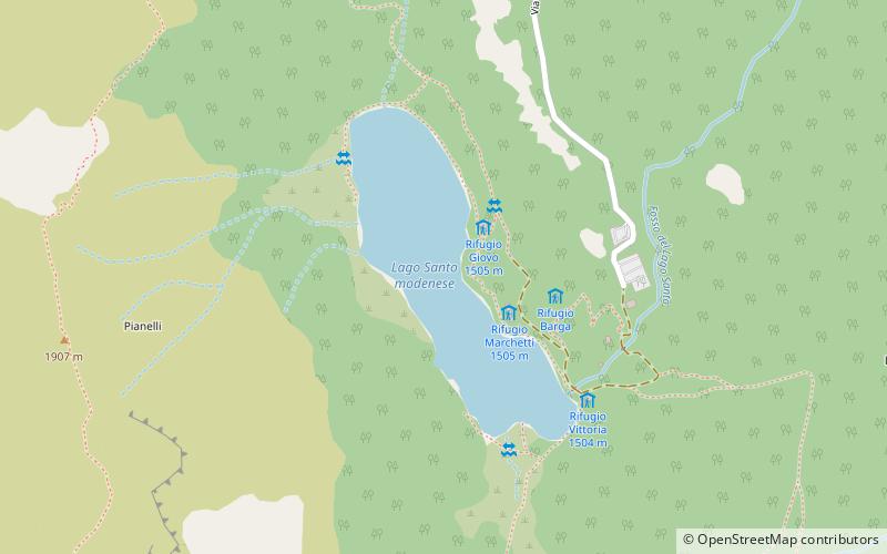 Santo Lake location map