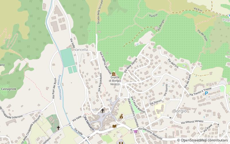 Borgio Verezzi Caves location map