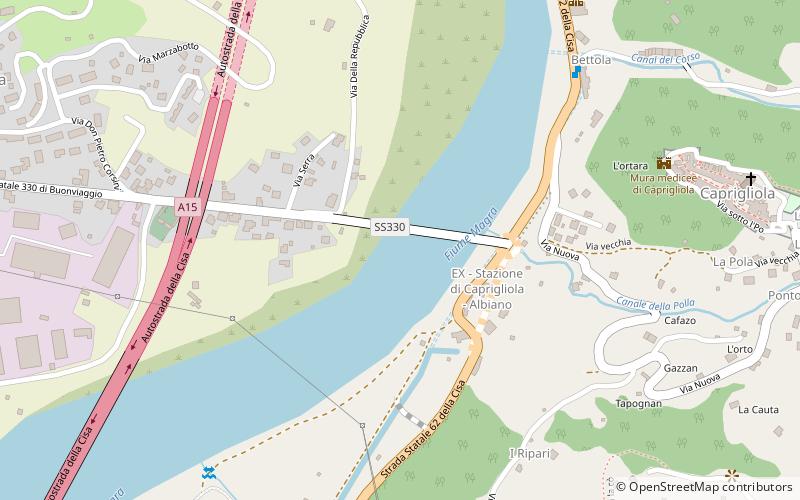 Ponte di Albiano Magra location map