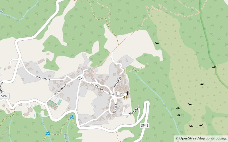Jardín montano de la Orecchiella location map