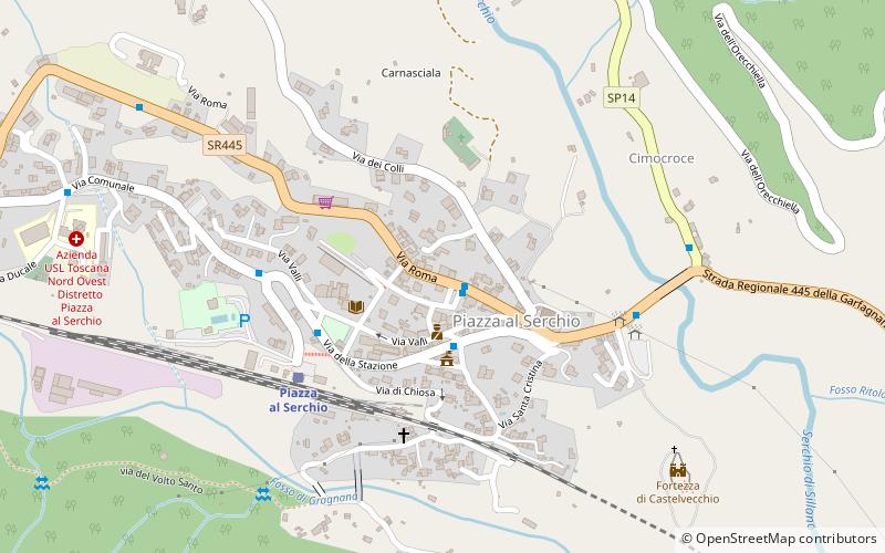 Piazza al Serchio location map
