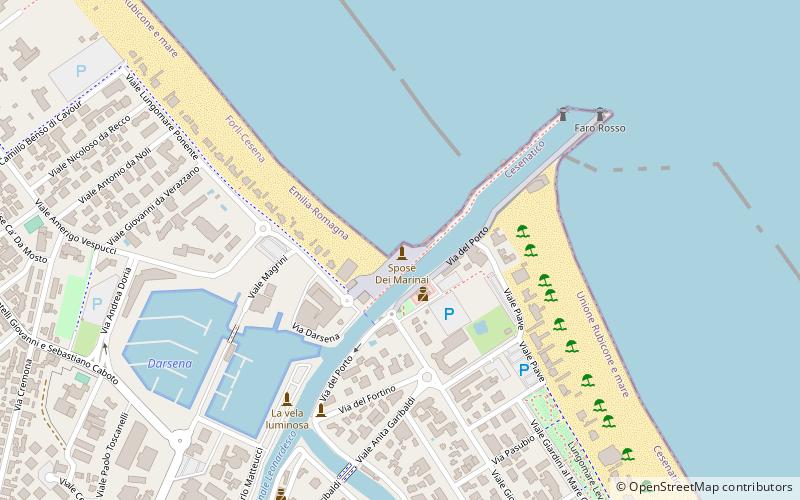 piazza spose dei marinai cesenatico location map