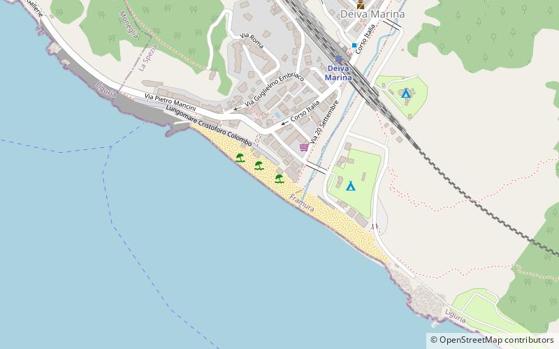 Bagni Riviera Deiva Marina location map