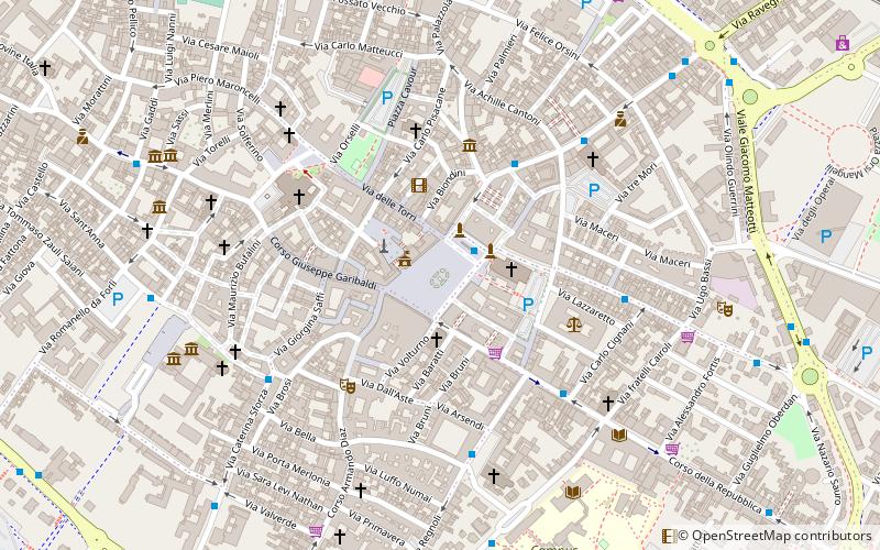 Piazza Saffi location map