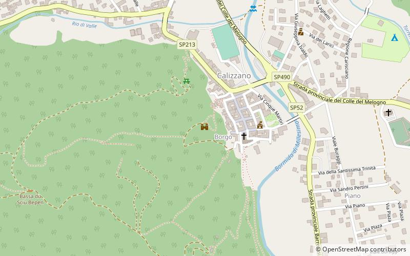 castello di calizzano location map
