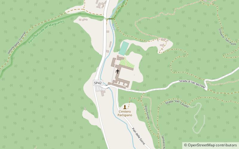 Certosa di Pesio location map