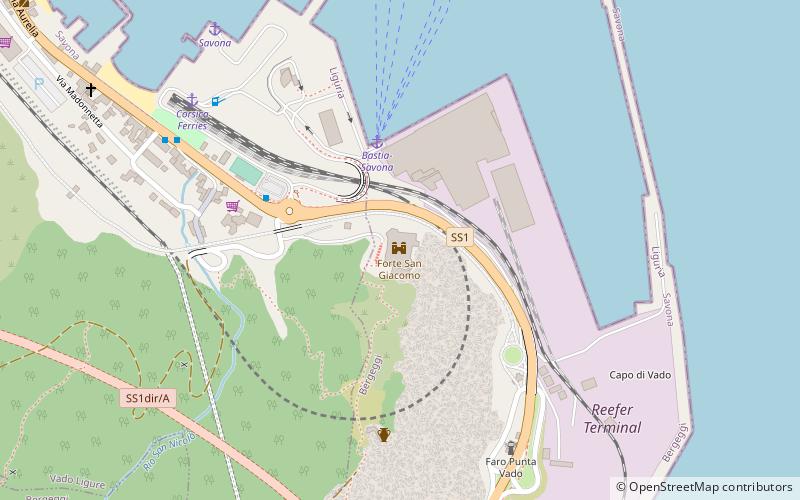 Forte San Giacomo location map