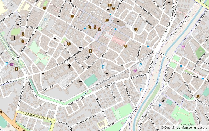 giardino botanico del museo civico di scienze naturali di faenza location map