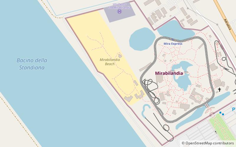 Mirabilandia Beach location map