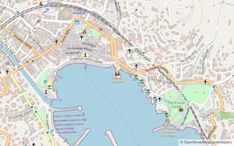 Castello di Rapallo location map