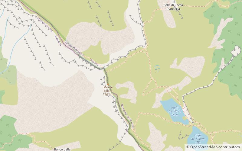 Monte Sillara location map