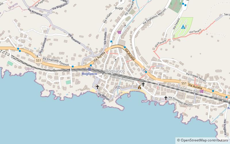 Bogliasco location map