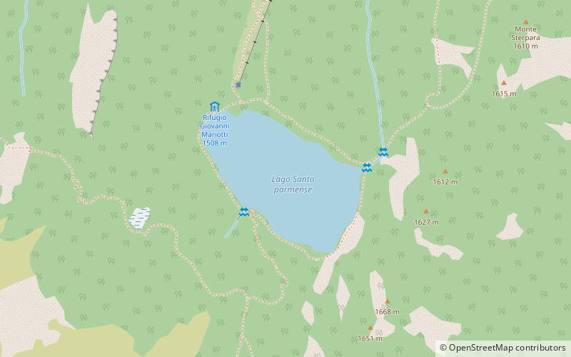 Santo Lake location map