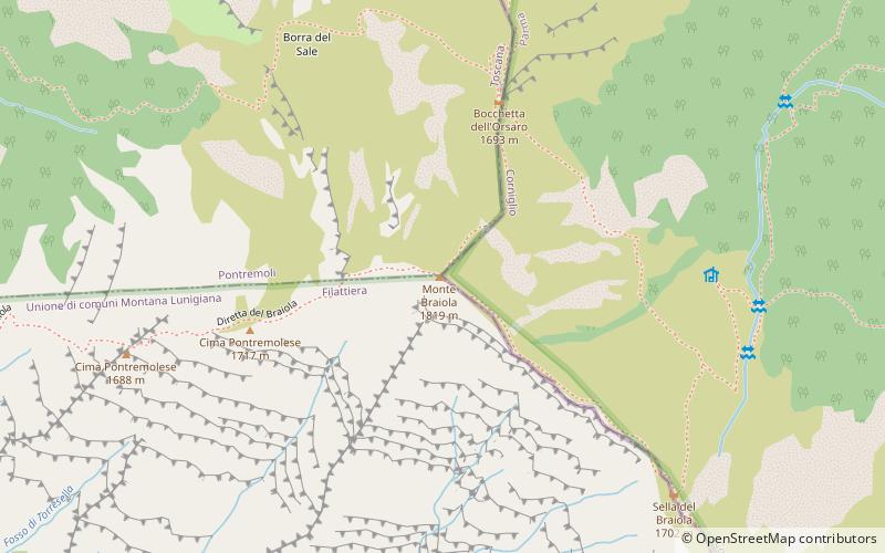 Monte Braiola location map