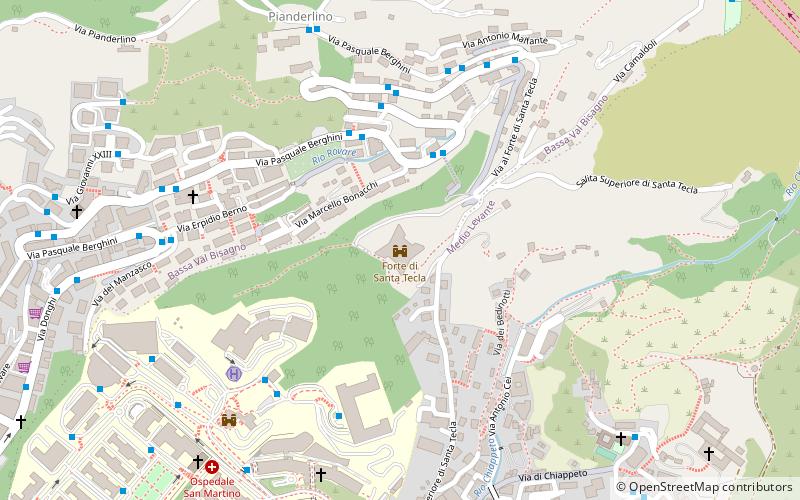 Forte di Santa Tecla location map