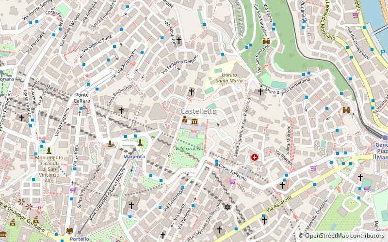 villa gruber de mari genova location map