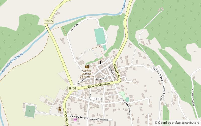 Saliceto location map
