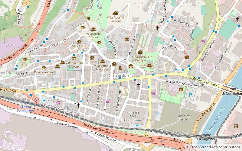 Cornigliano location map