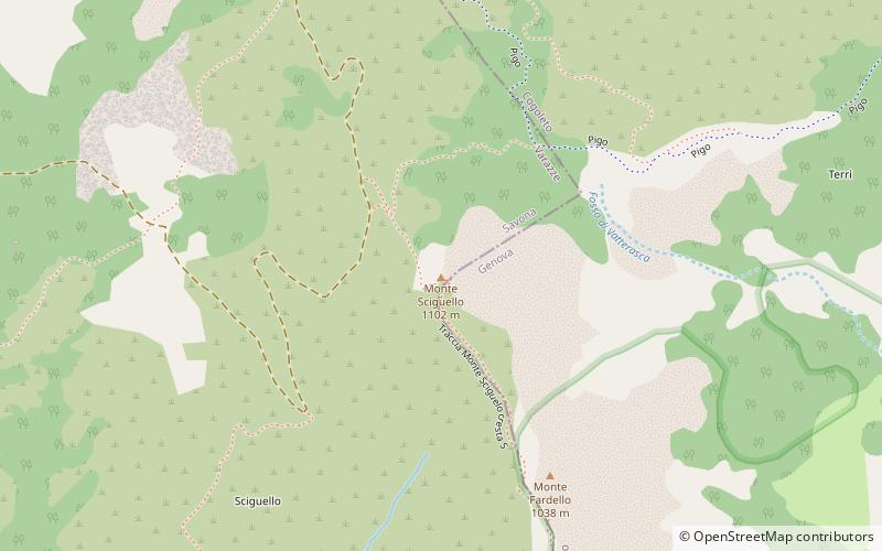 Monte Sciguello location map