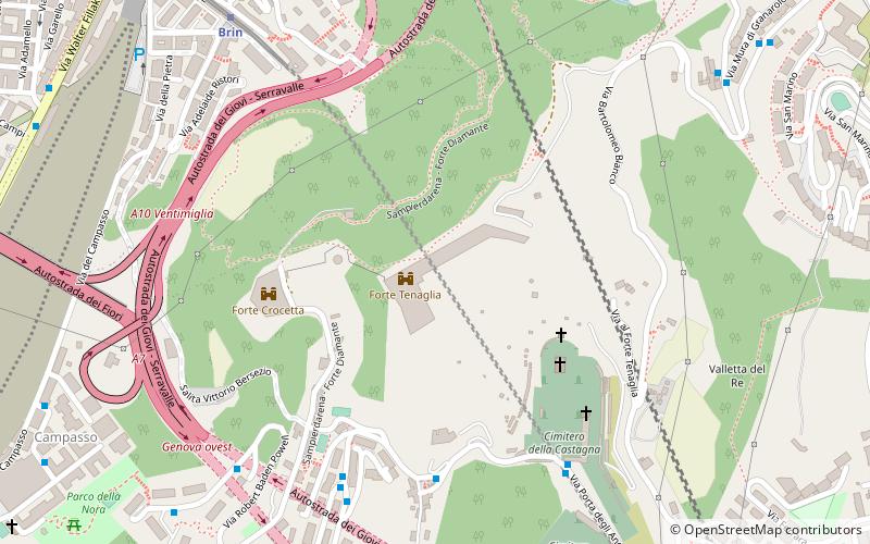 Forte Tenaglia location map